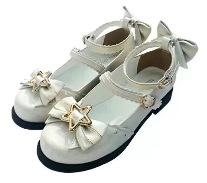 Dreamy Starry - Sweet Lolita Shoes Low Heel Bow Shoes - image 6