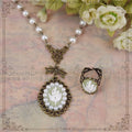 Cameo Lolita Necklace and Ring - image 1