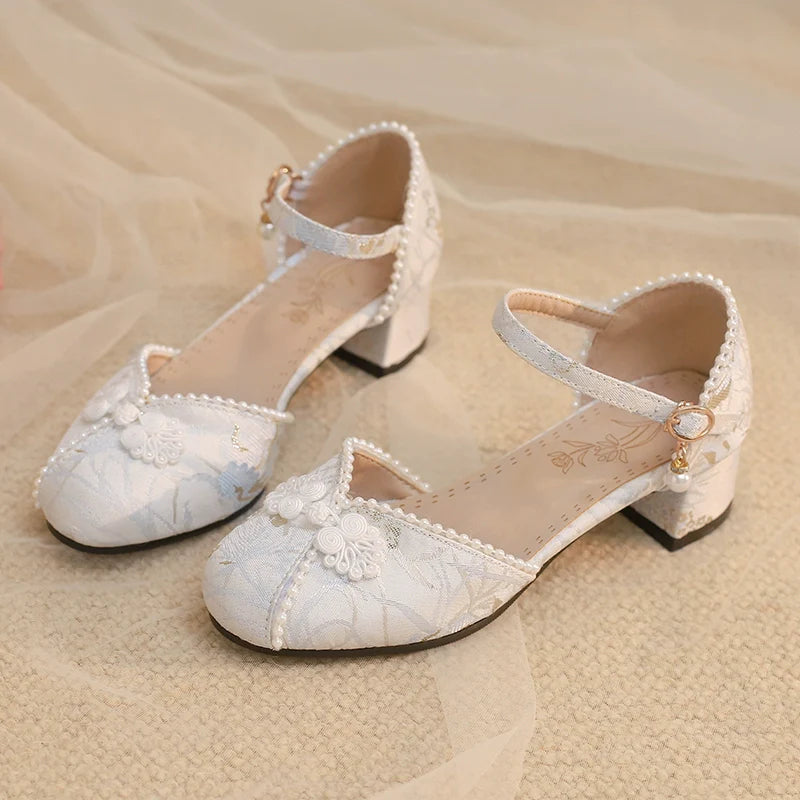 Heart Jade Qi Lolita Chunky Heel Shoes - image 10