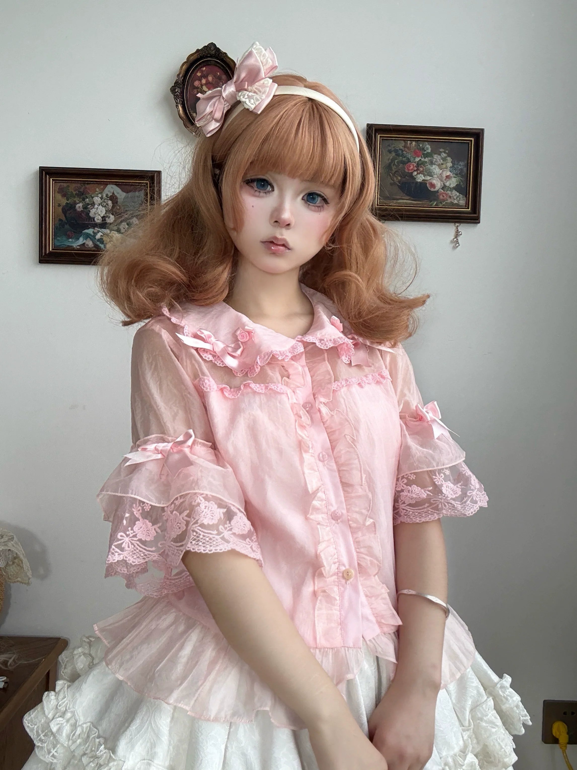 Plaid Baileys - Pink Plaid Old School Lolita JSK Dress - image 35