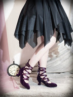 Forbidden Dance Velvet Lolita Shoes with Lace-Up Straps - image 4