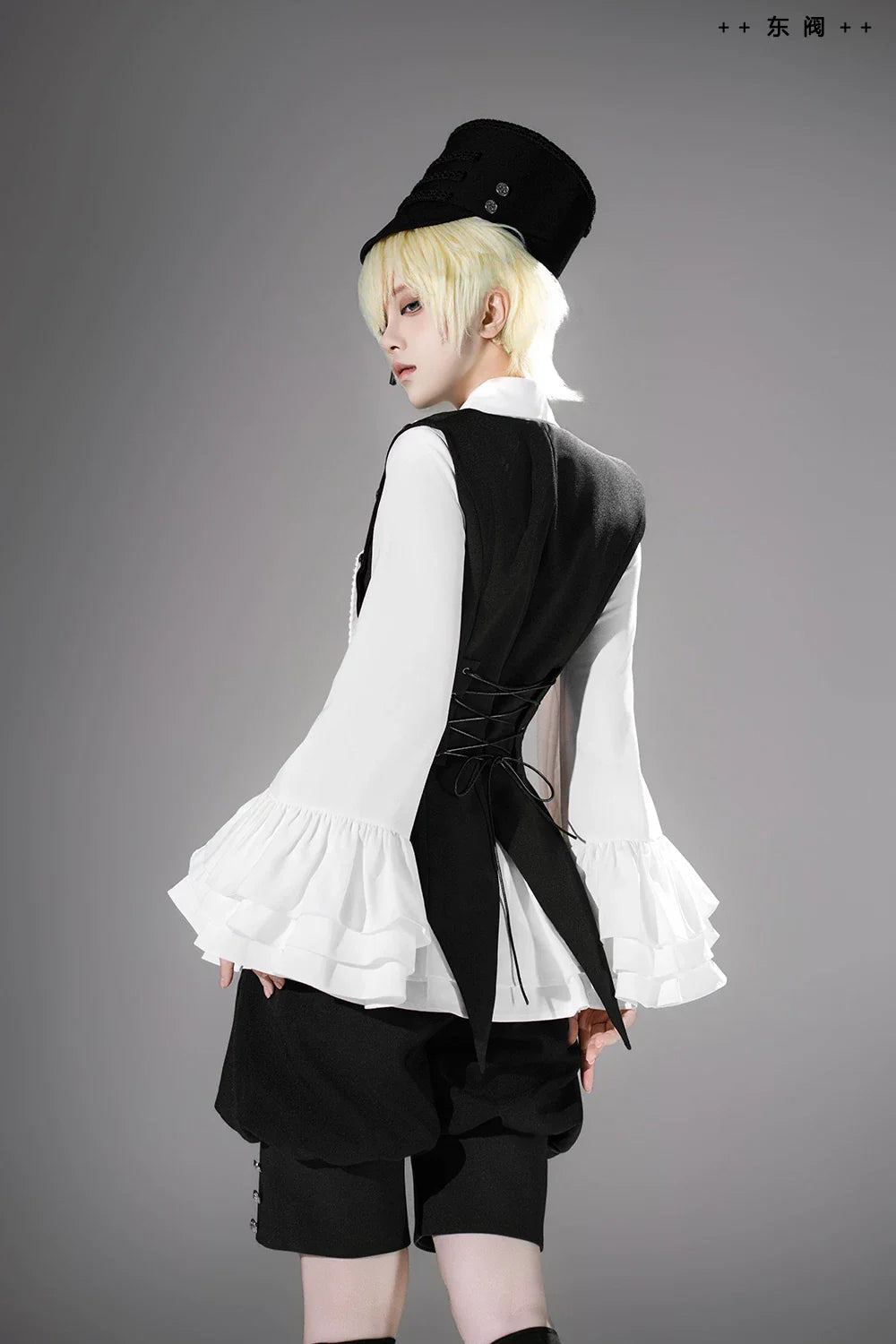 Ashes - Vintage Ouji Lolita Blouse and Shorts Set - image 2