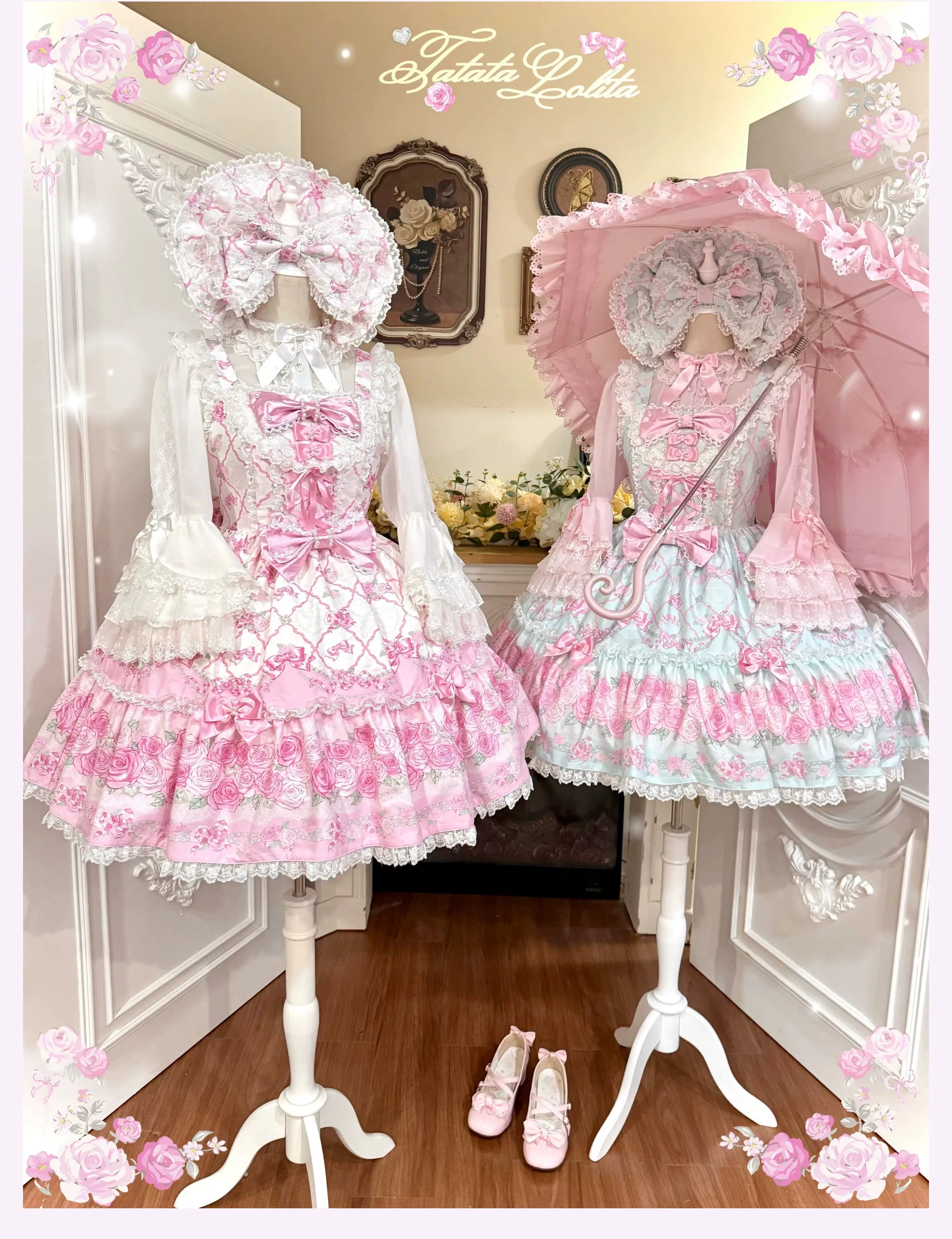 Summer 2026 - Floral Ribbon Bow Old School Lolita JSK - image 2