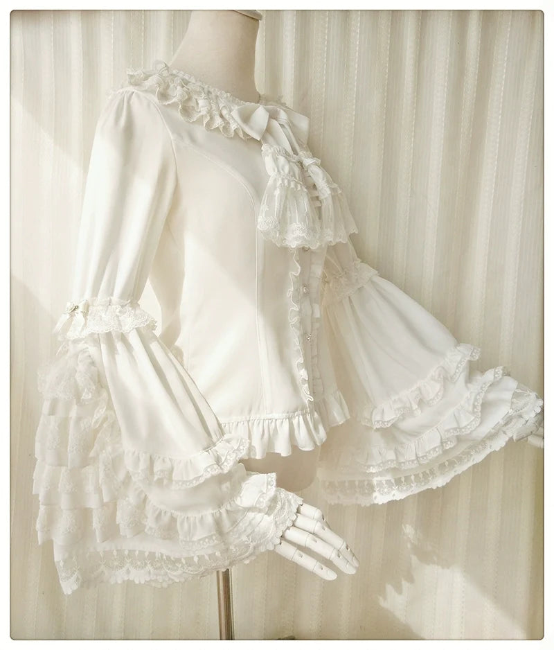 Retro Lolita Hime Sleeve Lolita Blouse - image 5
