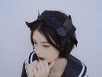 Black Wings Halloween Goth Lolita Hairband - image 5