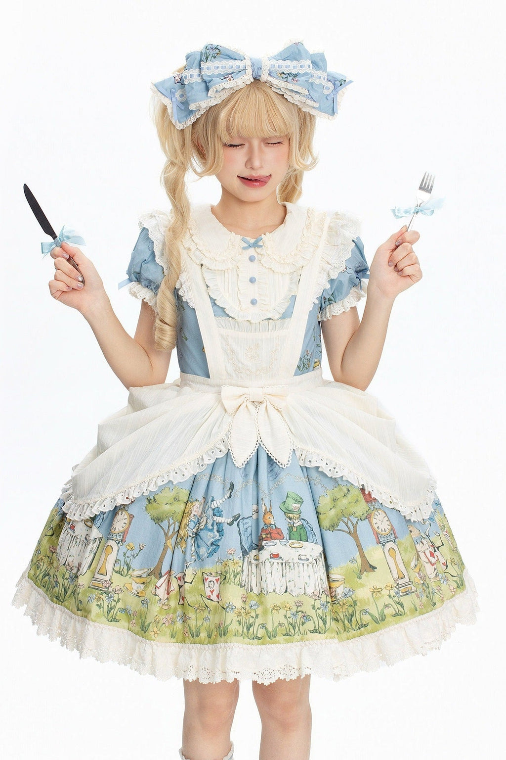 Pastoral Alice Lolita OP Dress and Accessories - image 1