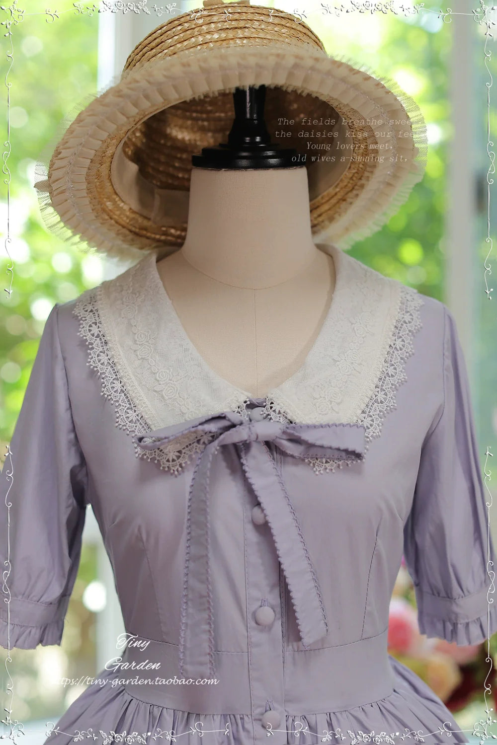 Lacey 2.0 - Classic Lolita OP Lace Collar Open Front Dress - image 12