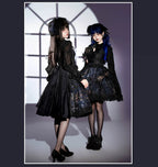 Night Traveler - Classic Gothic Lolita Dress with Stained Glass Window Print - image 43