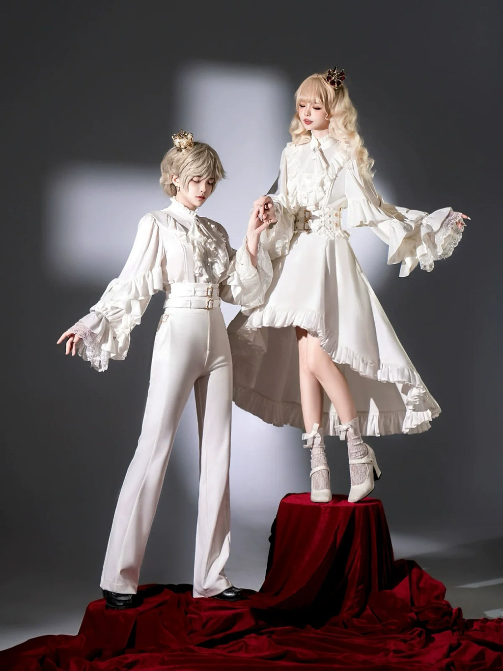 Night & Day Sonata Ouji Lolita Shirt and Pants Set - image 5