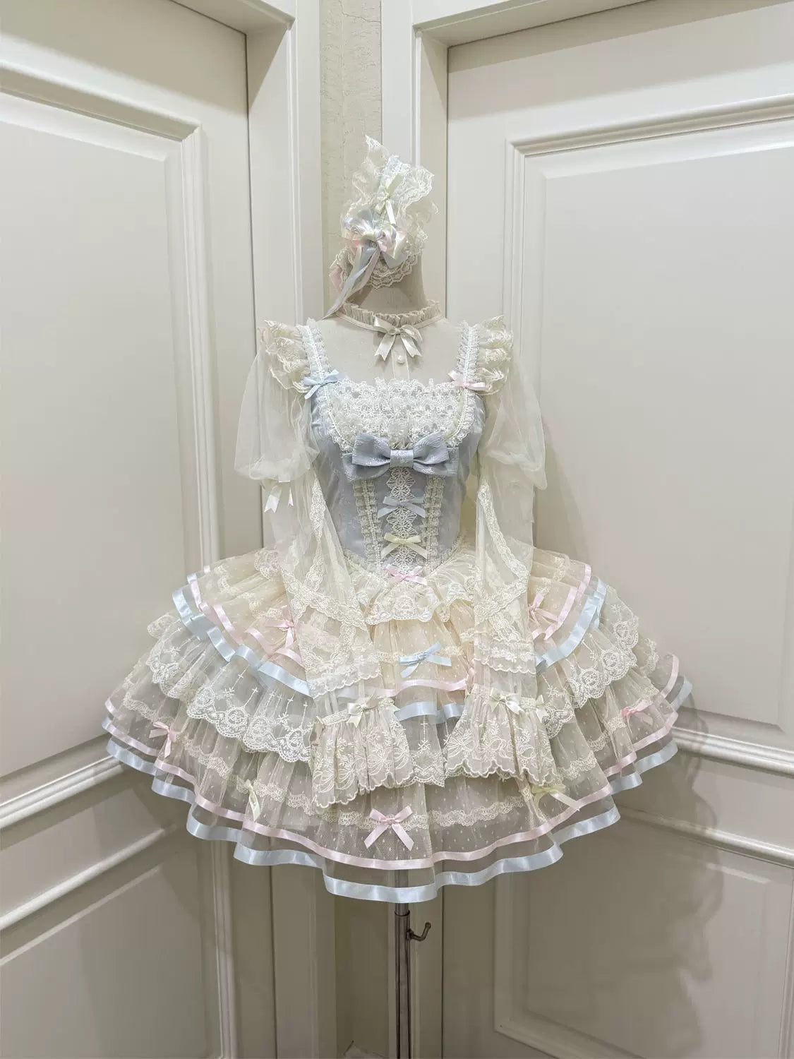 Butterfly Ballet - Sweet Lolita JSK Dress, Layered Tulle Hem - image 3