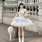 Dreamy Butterfly - Ballet-style Sweet Lolita JSK Dress With Large Bow Trailing - image 6
