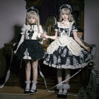 Doll Night - Vintage Twin Lolita OP Dress Embroidered Doll Dress - image 1