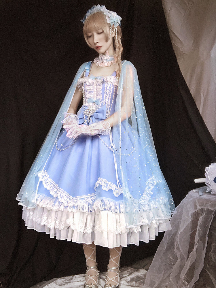 Fate Quartet Gothic Bridal Lolita JSK Dress - image 69