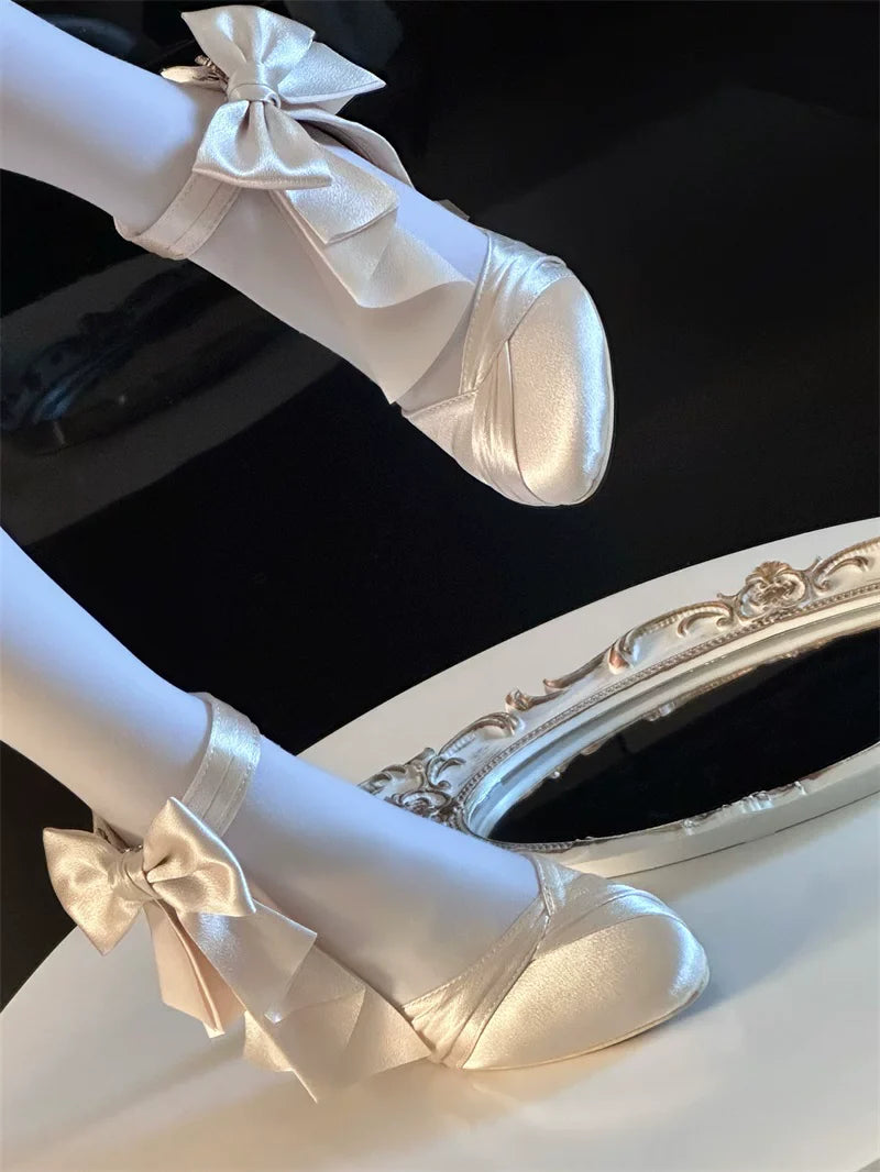 Coronation - Classic Lolita Wine Glass Heel Shoes with Detachable Bows - image 29