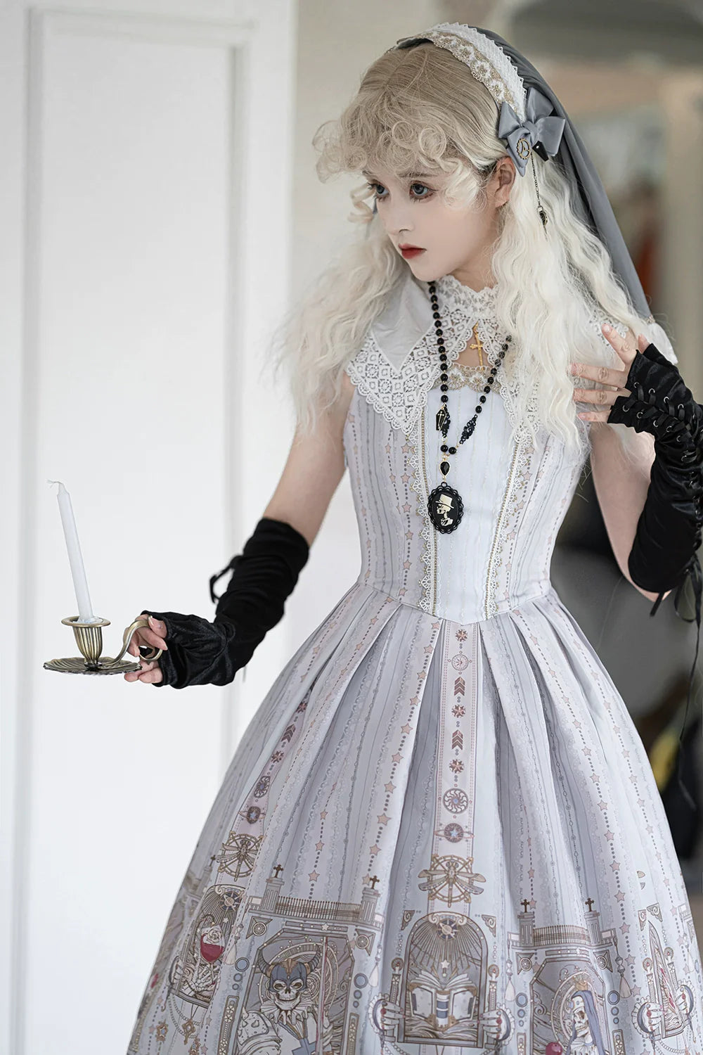 Demon Hunter's Diary - Lolita Accessories Hat KC Necklace Brooch Waistband - image 16