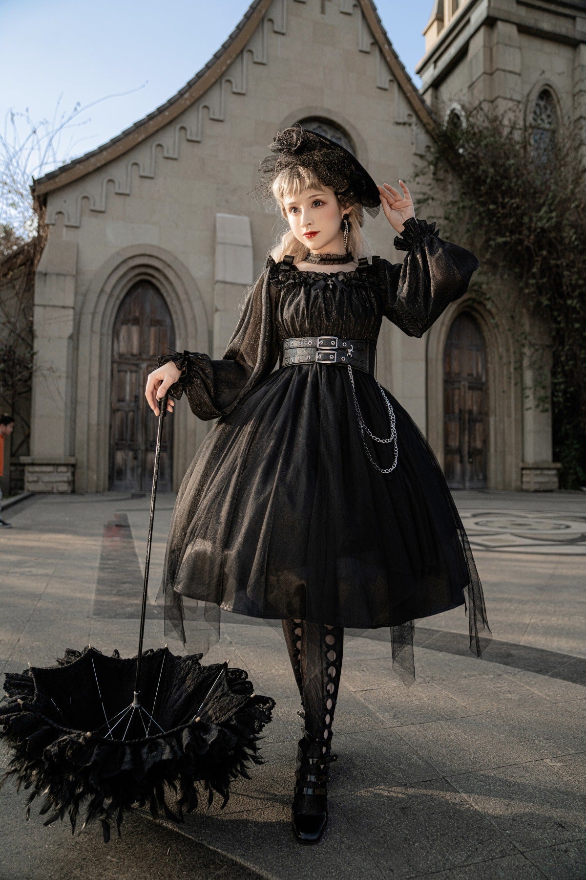 The Girl Assassin - Halloween Gothic Lolita Irregularly Hemline Dress - image 26