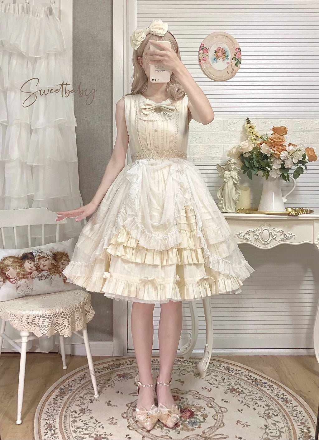 Elegant Lolita JSK Dress Solid Color JSK - image 8