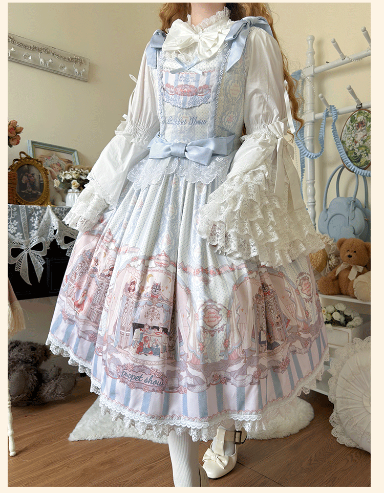 Plus Size Lolita Blouse, Princess Sleeves - image 6