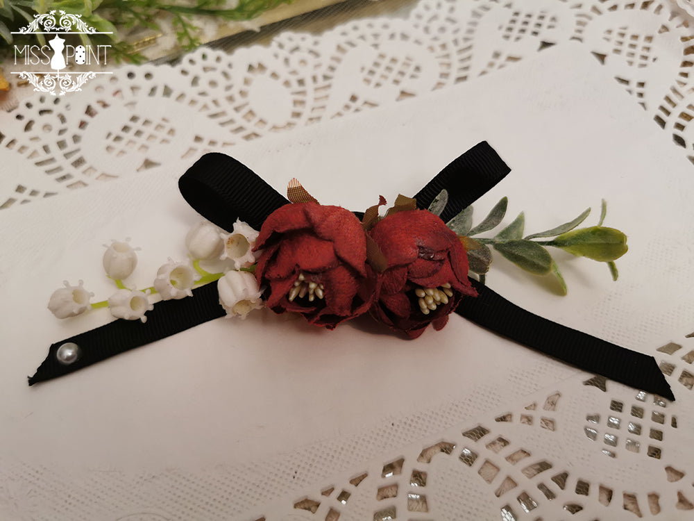 Sally's Garden - Lolita Flower Bow Lace Necklace - image 15