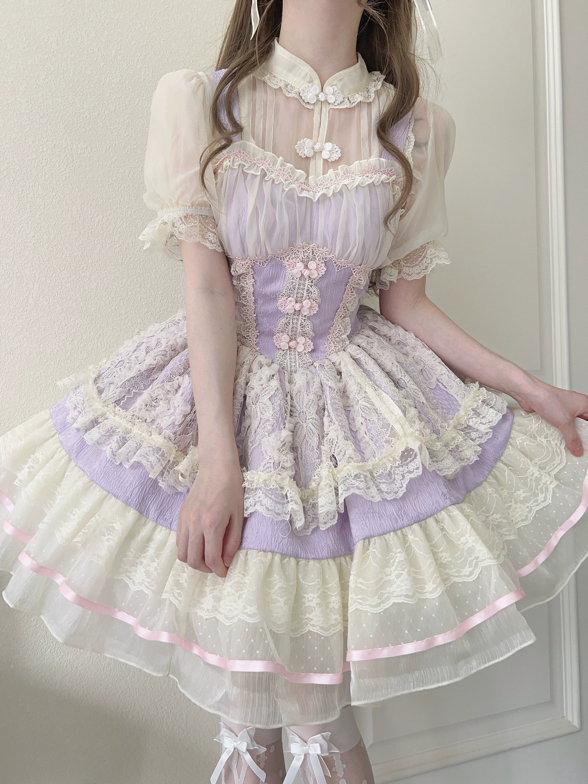Hua Ji Fu Lei - Qi Lolita JSK Dress and Ballet Innerwear Set - image 16