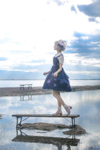 Jellyfish Meteor - Chiffon Fairy Jellyfish Printed Lolita JSK - image 5