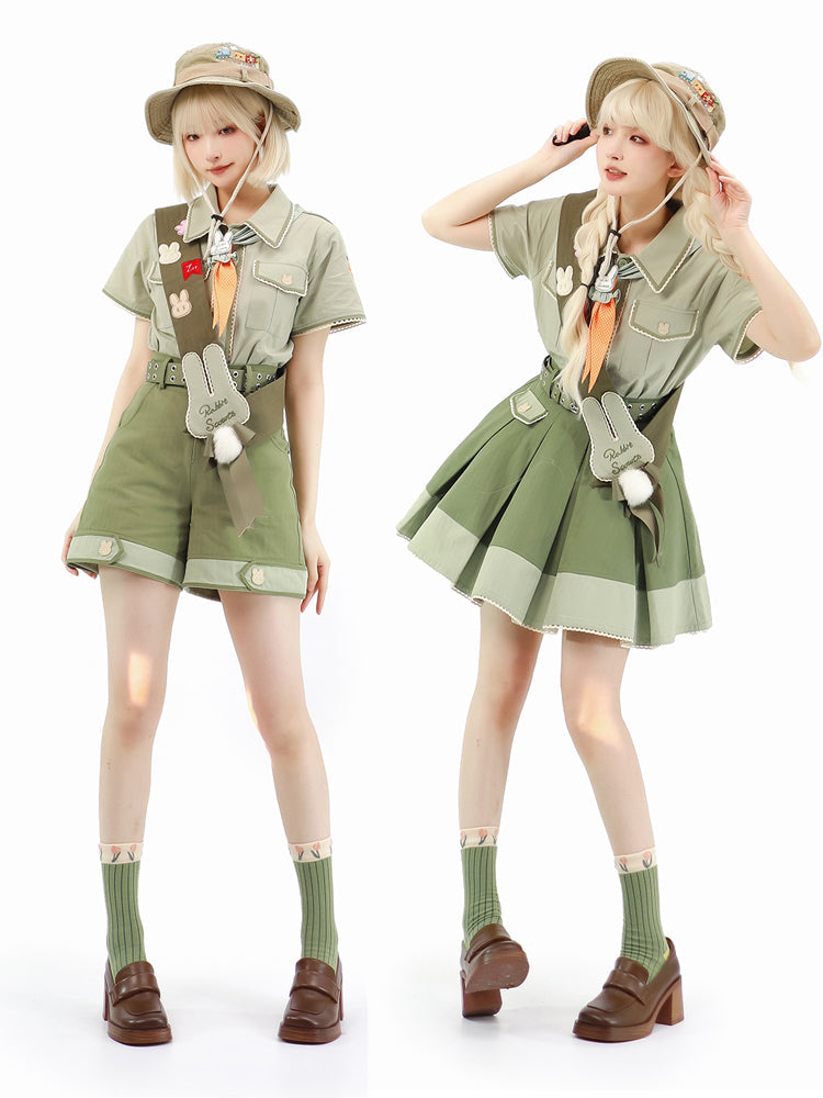 Bunny Trip - Green Ouji Lolita Suit Collection - image 14