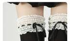 Classic Lolita Lace Ruffle Socks with Ribbon Bows - image 18