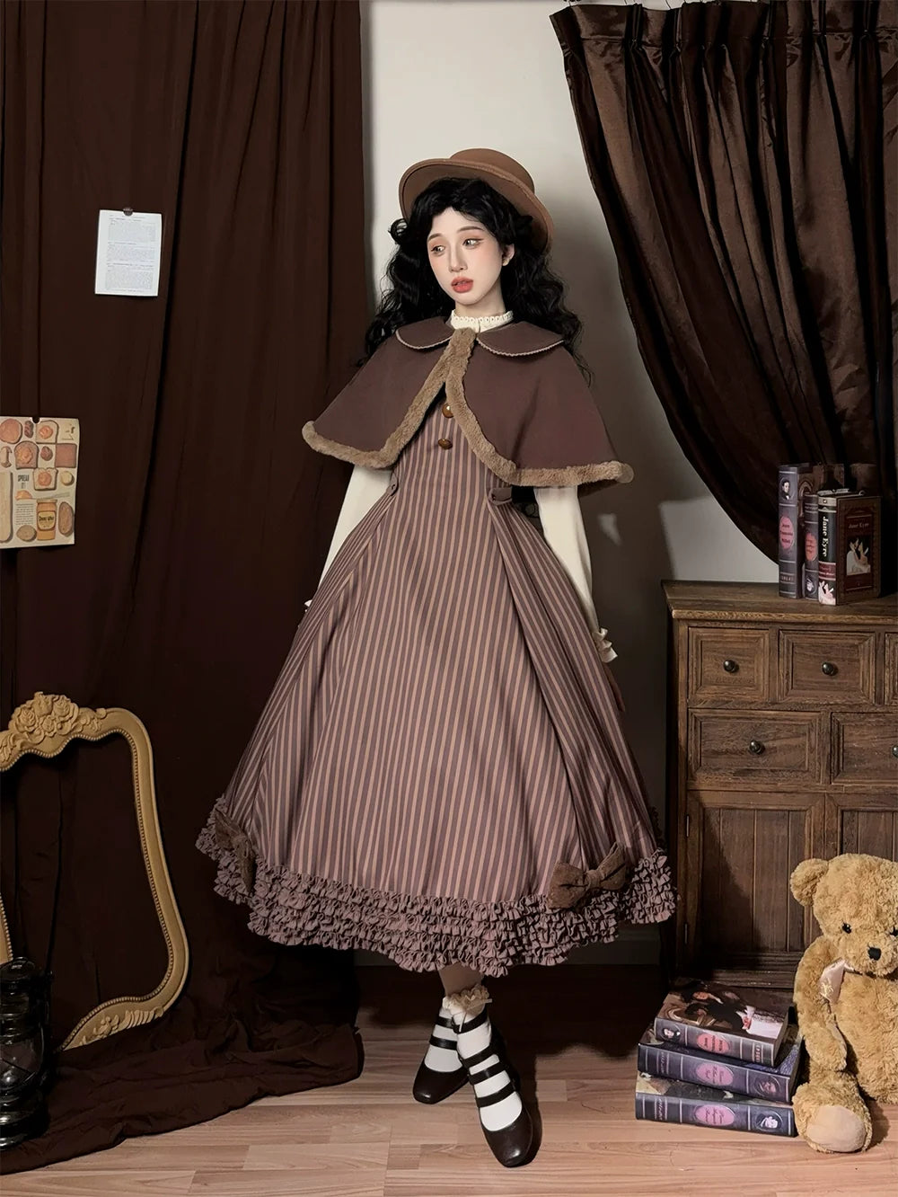 Classic Lolita JSK Customized Stripe Lolita Dress - image 25