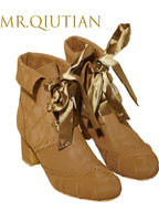 Lady Incognita - Retro Lolita Ankle Boots, Size Zipper - image 31