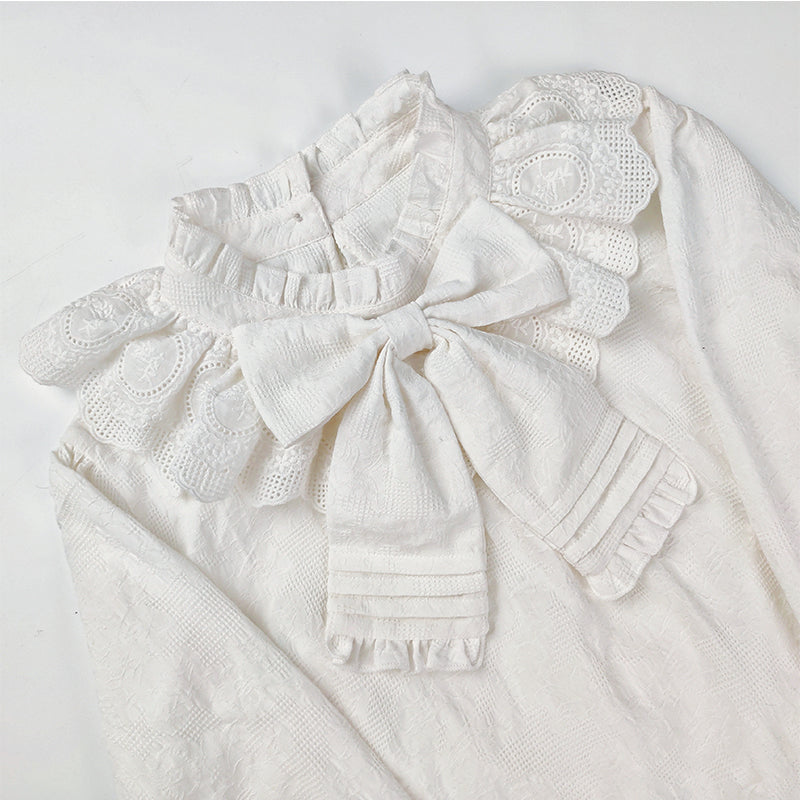 Plus Size Lolita Cotton Blouse - image 3