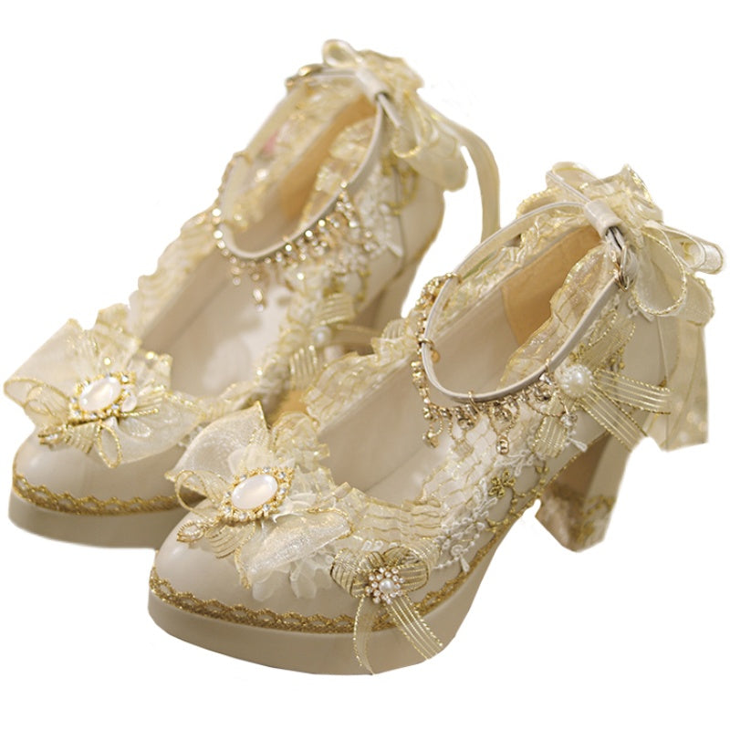 Handmade Luxuriant Tea Party Lolita Shoes - image 4