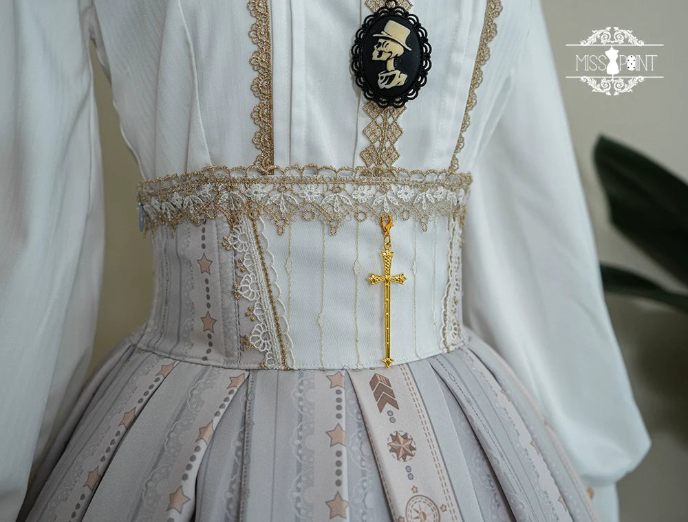 Demon Hunting Notes - Fishbone Gothic Lolita Skirt - image 59
