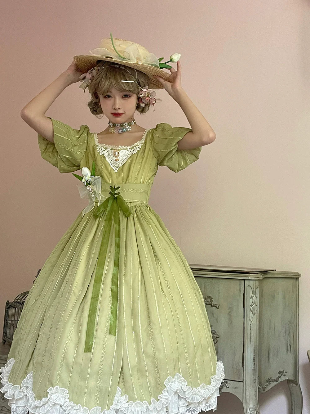 Tulip - Classic Lolita Short Sleeve OP Dress - image 54