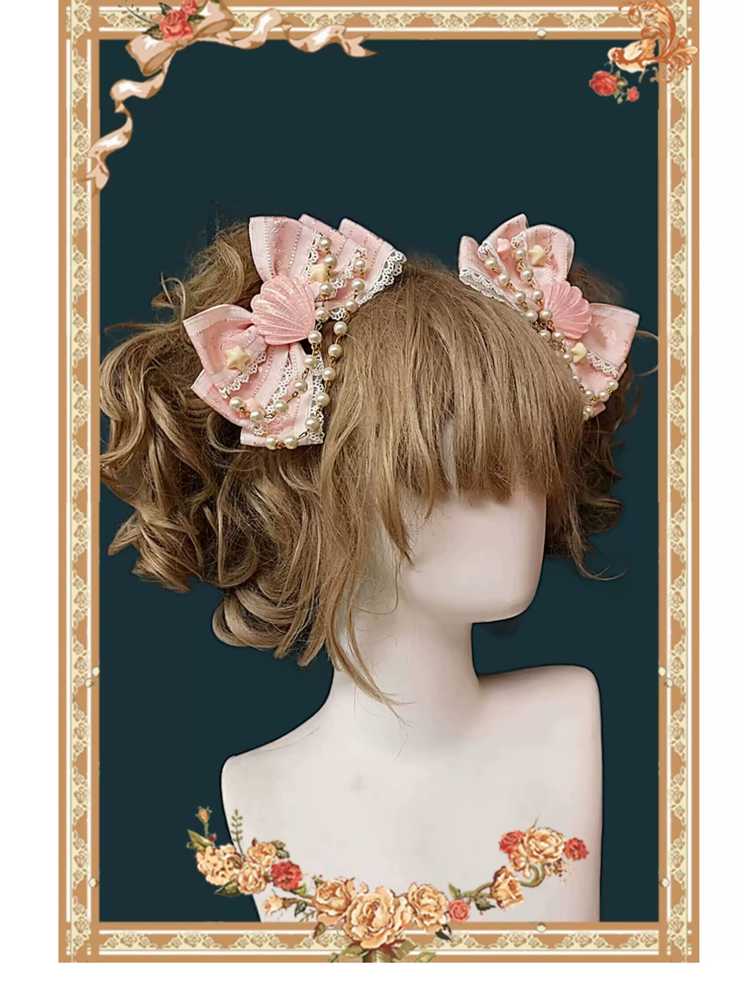 Sleepy Bear - Kawaii Lolita Bear and Star Printed Dress and Accessories - image 24