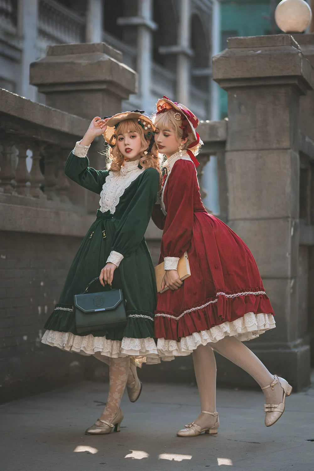 Vintage Elegant Velvet OP Dress - image 5