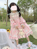 Sweet Soft Bunny - Printed Sweet Lolita OP Dress, Bunny Ears - image 8