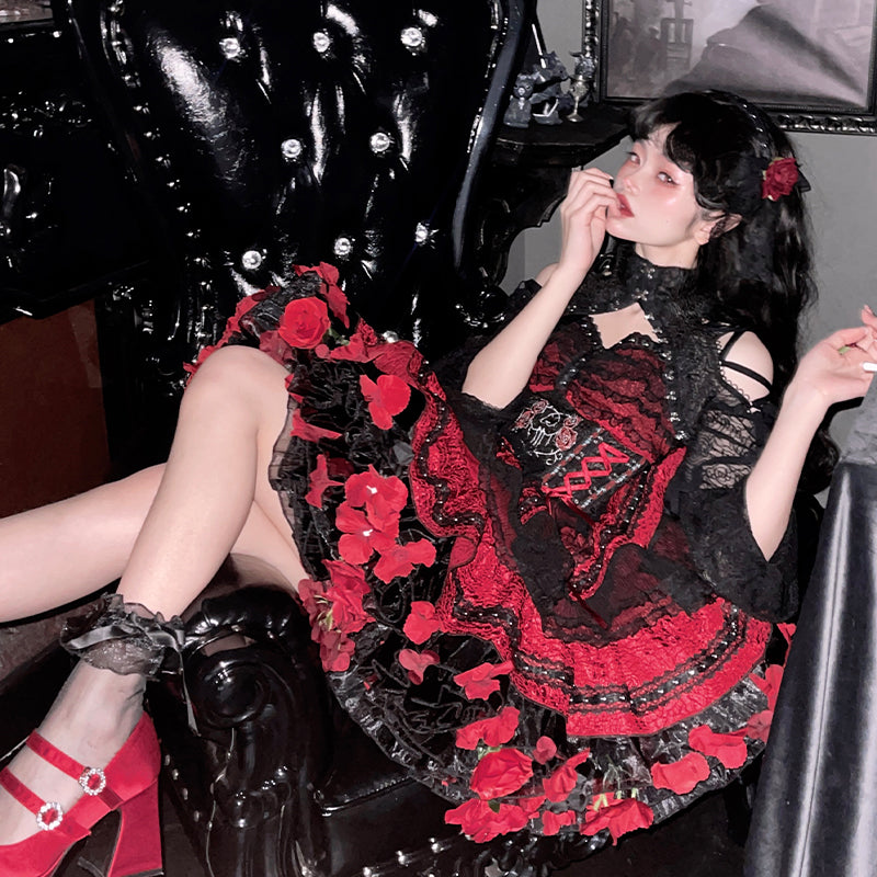 Floral Lolita Petticoat with Detachable Trim Collection - image 9