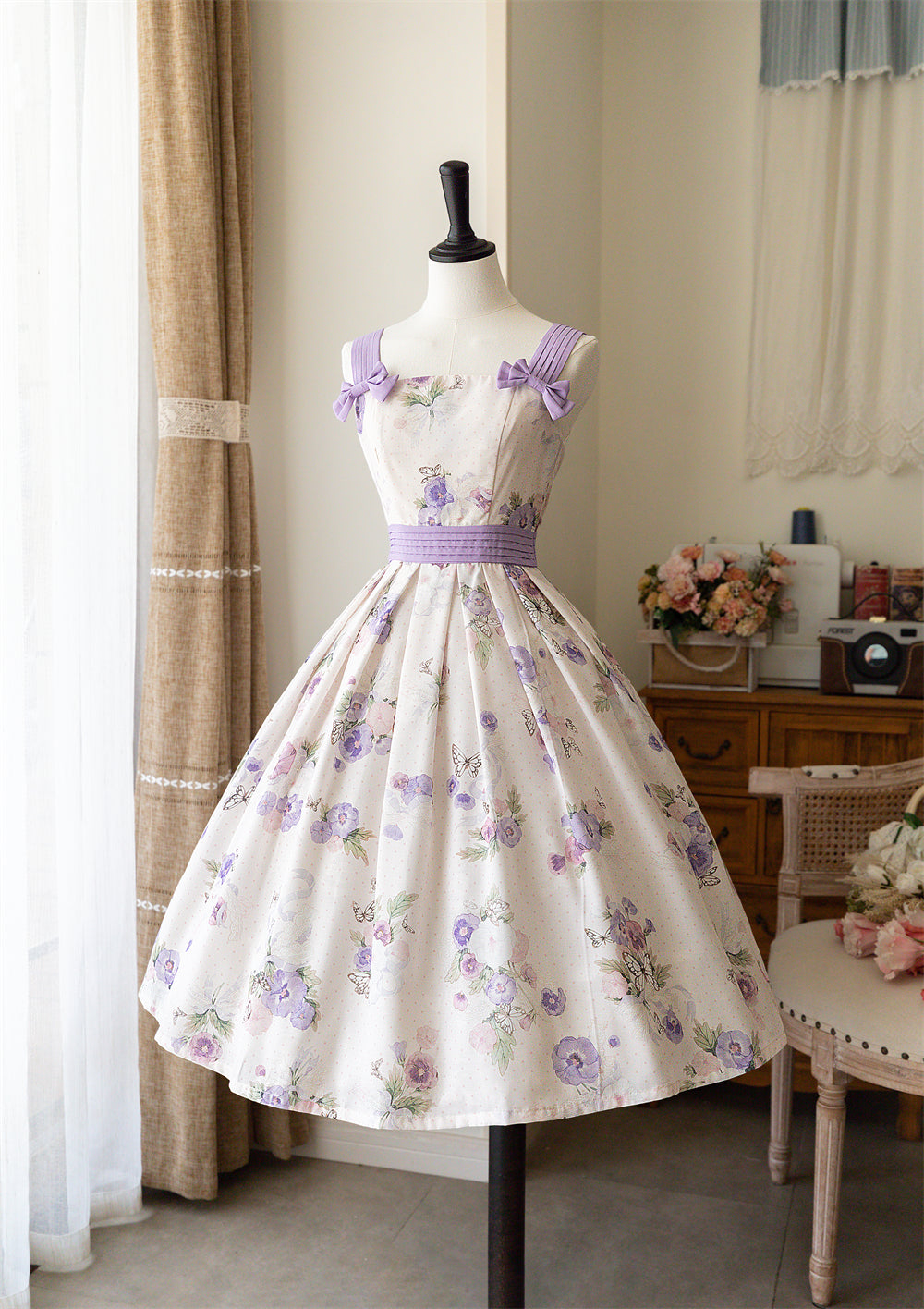 Forest Holiday - Elegant Lolita Foral Print JSK Dress Multicolors - image 1