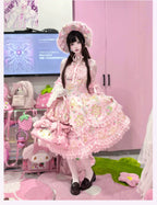 Spring 2025 Old School Lolita Floral JSK and OP Dress Series and Accessories - image 6