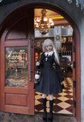 Gothic Lolita OP Dress Nun Style Fishbone Skirt - image 11