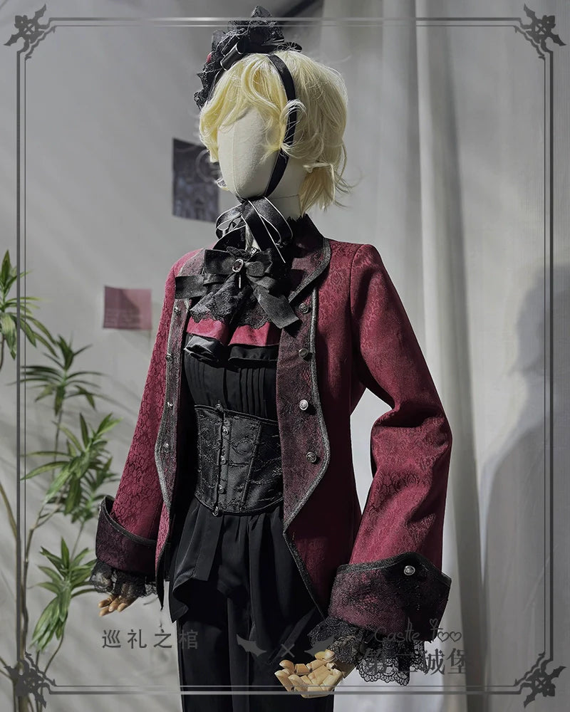 Coffin of Pilgrimage - Medieval European Ouji Lolita Shirt & Pants Suit - image 22