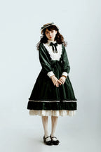 Vintage Elegant Velvet OP Dress - image 47
