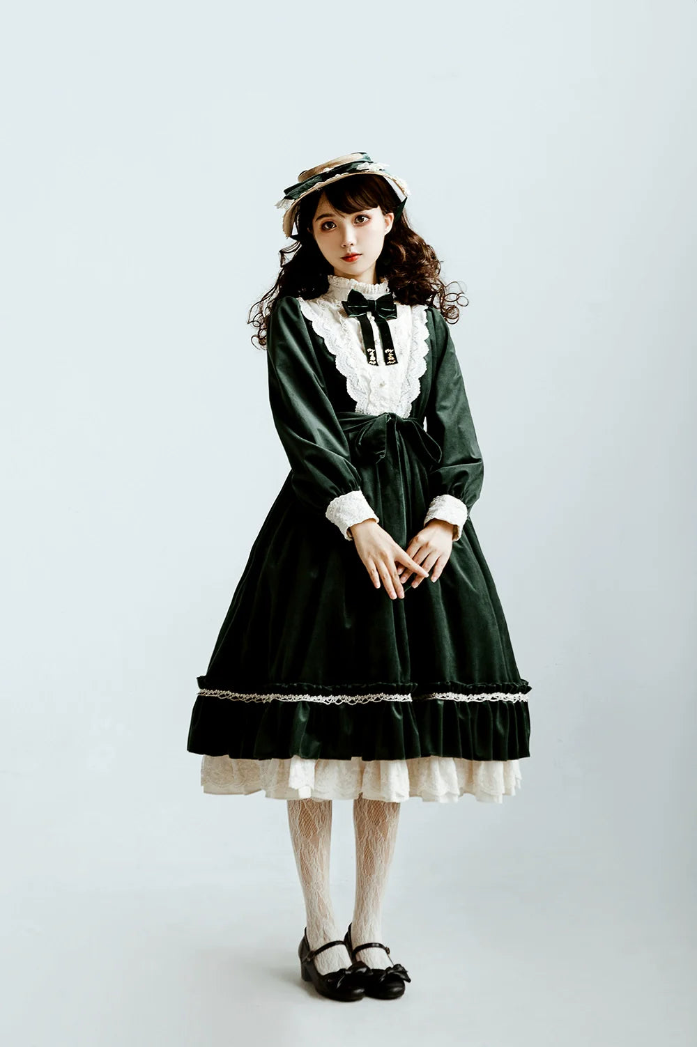 Vintage Elegant Velvet OP Dress - image 47