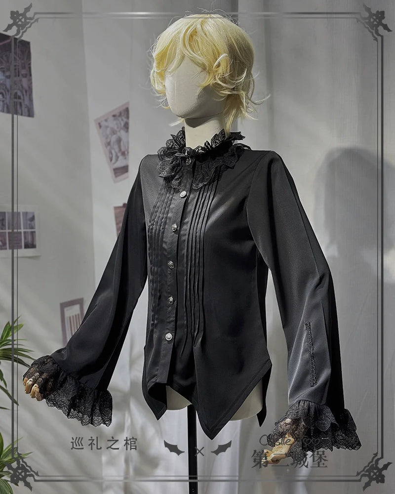 Coffin of Pilgrimage - Medieval European Ouji Lolita Shirt & Pants Suit - image 34