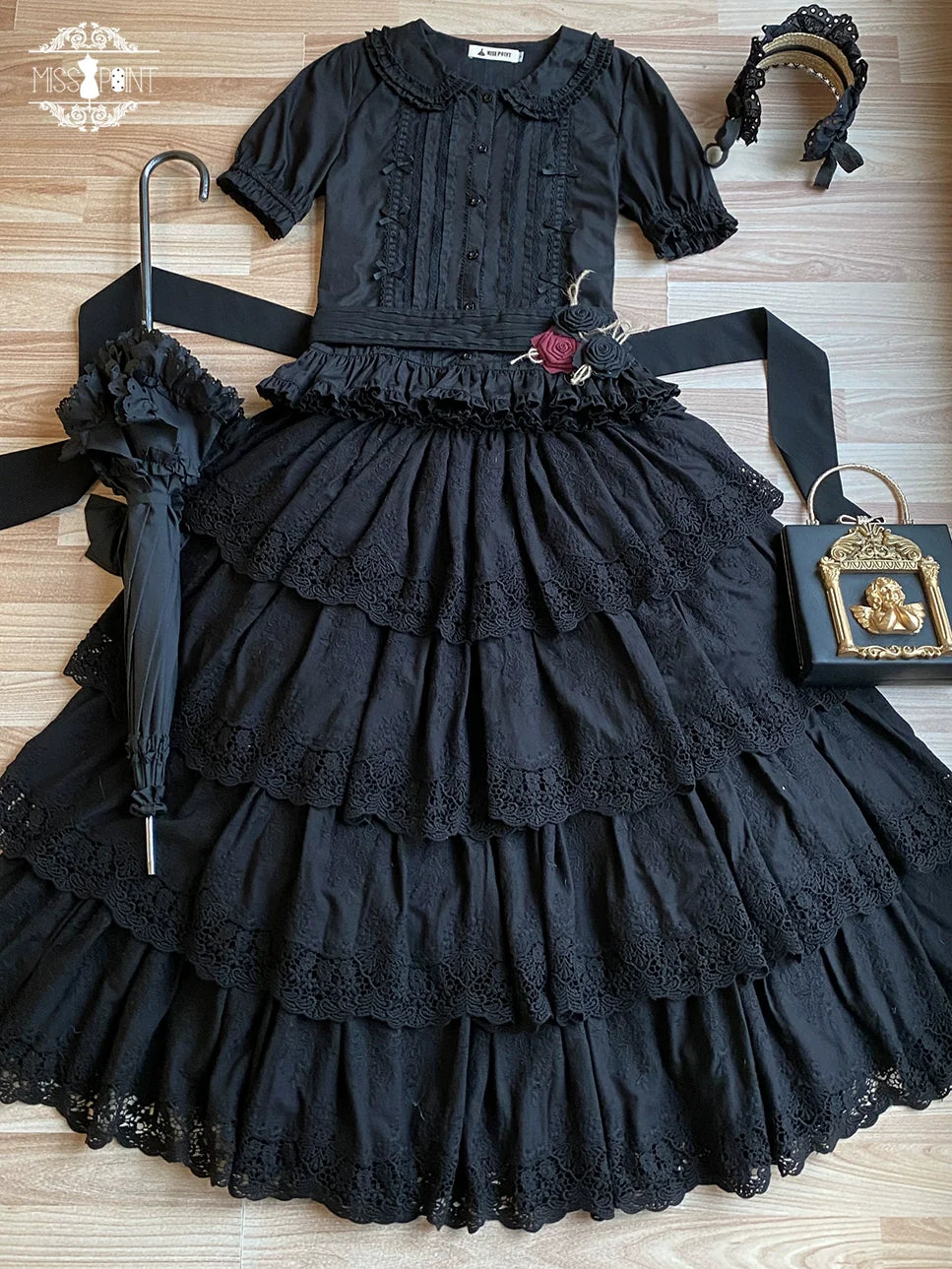 Forest Waltz - Classic Lolita Tiered Skirt Multi-layer Embroidered SK - image 49