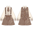 Famous Detective Goose - Ouji Lolita Shorts Set, Pockets - image 10