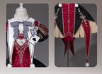 Gothic Lolita Jacquard Dress with Pointed Tail Hem and Accessories - image 12