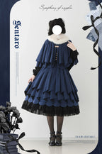 Molten Snowtop - Classic Lolita SK, Cape With Detachable Collar - image 9