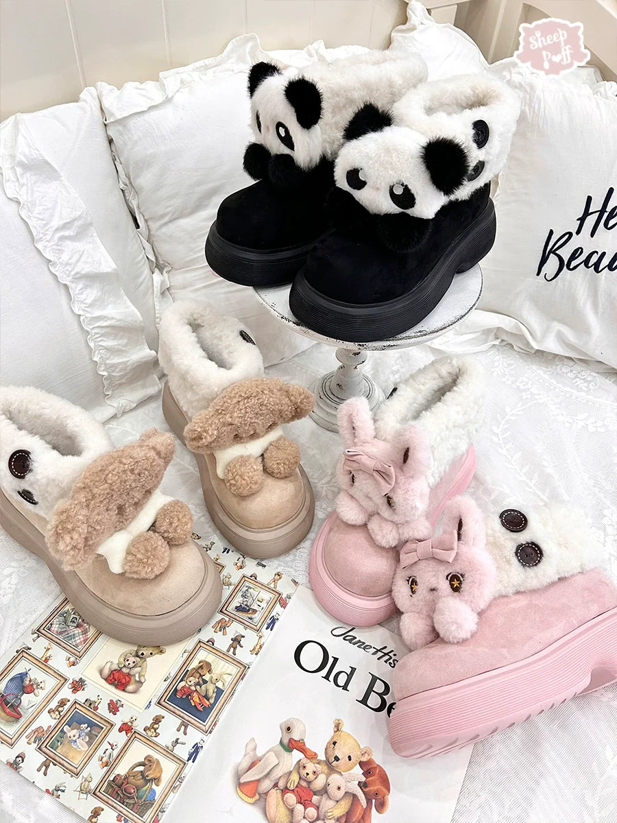 Fluffy Zoo - Sweet Lolita Snow Boots - image 15