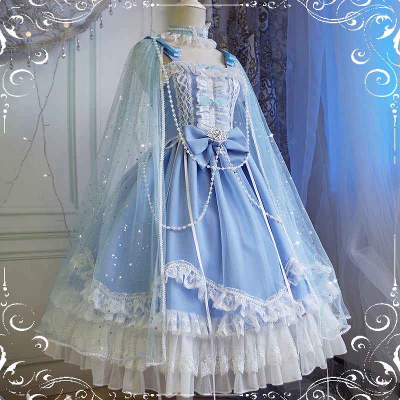 Fate Quartet Gothic Bridal Lolita JSK Dress - image 25